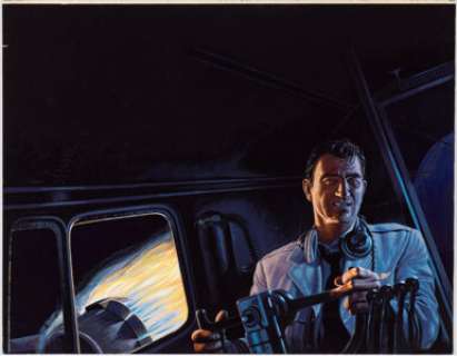 Richard Clifton-Dey - The High and the Mighty "John Wayne" Paperback Book Cover Original Art (New English Library, 1...