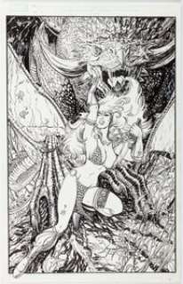 Joyce Chin | The Invincible Red Sonja #1 Variant Cover Original Art (Dynamite Entertainment, 2021).... | Heritage