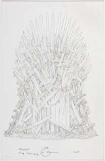 Mog Park | Game of Thrones Iron Throne Concept Illustration Original Art (HBO Ent., 2013/2015).... | Heritage