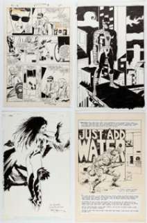 Tony Salmons - Comic Book Story Page Grab-Bag Original Art Group of 8 (c. 1980-90s). (Total: 8 Original Art)