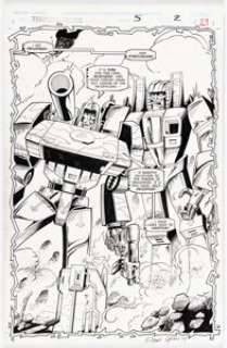 Manny Galan and Jim Amash - Transformers: Generation 2 #5 Splash Page 2 original Art (Marvel, 1994).