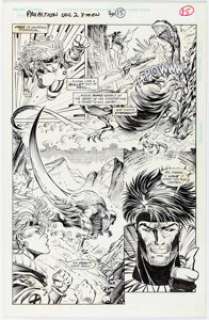 Mark Pacella and Tom Palmer Uncanny X-Men (Pro Action) #2 Story Page 15 Original Art (Marvel, 1994).