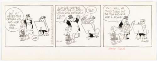 Jerry Dumas and Mort Walker Sam‘s Strip Daily Comic Strip Original Art dated 12-20-61 (King Features Syndicate, 1961).