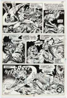 Tom Sutton Werewolf By Night #10 Story Page 17 Original Art (Marvel, 1973). | Heritage