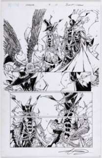 Brett Booth and Adelso Corona Gunslinger Spawn #19 Story Page 17 Original Art (Image, 2023).