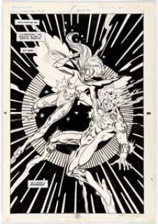 Kerry Gammill Hawk and Dove Annual #2 Splash Page 21 Original Art (DC, 1991).