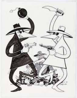 Gilbert and Jaime Hernandez MAD Spy vs Spy: An Explosive Celebration Illustration Original Art (Ti inc. Books, 2015). | Heritage