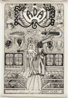 Barbara "Willy" Mendes Insect Fear #2 "Ada" Back Cover Illustration Original Art (The Print Mint Inc., 1970). | Heritage