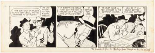 Frank King Gasoline Alley Daily Comic Strip Original Art dated 5-19-48 (Chicago Tribune Syndicate, 1948). | Heritage