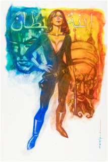 Brian Stelfreeze - Talia al Ghul Painting Original Art (undated).