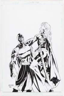 Di Amorim and Rob Lean Brian Pulido‘s Medieval Lady Death #8 Cover Original Art (Avatar Press, 2005). (Total: 2 Original Art)