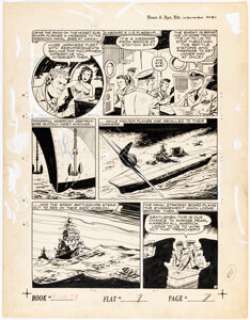 Chuck Winter Fight Comics #19 Story Page 7 Original Art (Fiction House, 1942). | Heritage