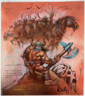 Simon Bisley Lord of the Rings Portfolio Preliminary Original Art (1989). | Heritage