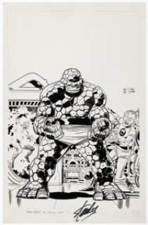 Lee Weeks and RC Stan Lee Meets The Thing #1 Cover Original Art (Marvel, 2006). | Heritage