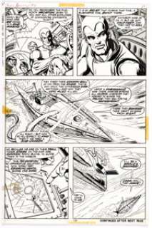 Ross Andru and Tom Palmer Doc Savage #4 Story Page 14 Original Art (Marvel, 1973). | Heritage