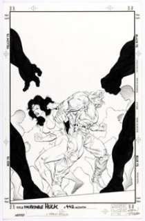 Angel Medina and Robin Riggs The Incredible Hulk #442 Cover Original Art (Marvel, 1996). | Heritage