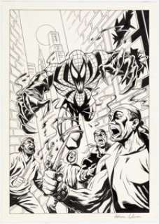 Adrian Salmon Astonishing Spider-Man #39 Cover Original Art (Panini UK, 1998). | Heritage