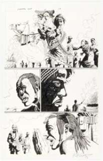 Paul Gulacy Squadron Supreme: Hyperion vs. Nighthawk #2 Story Page 13 Original Art (Marvel, 2007).