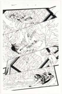Patrick Scherberger and Norman Lee GeNext #3 X-23 Story Page 14 Original Art (Marvel, 2008).