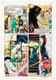 Grant Miehm and Terry Beatty Secret Origins #45 Story Page 22 Original Art (DC Comics, 1989).