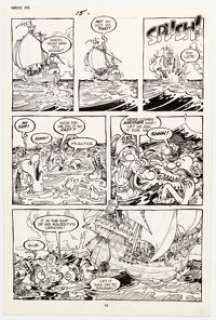 Sergio Aragonés Groo the Wanderer #33 Story Pages 12 Original Art (Marvel, 1987). | Heritage