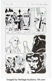 Brian Shearer (attributed) [Kelley Jones printed blue line] Grim Ghost #1 Story Page 13 Original Art (Ardden Entertainment, 2011).