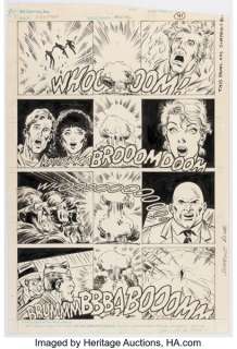 Joe Brozowski and Sam de la Rosa Firestorm, The Nuclear Man Annual #5 Story Page 35 Original Art (DC, 1987).
