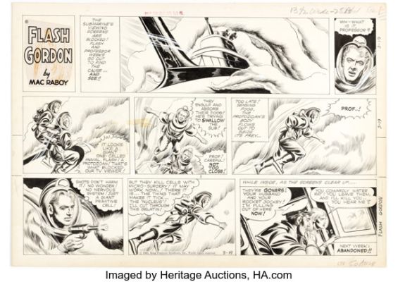 Mac Raboy Flash Gordon Sunday Comic Strip Original Art dated 3-19-61 (King Features Syndicate, 1961). | Heritage