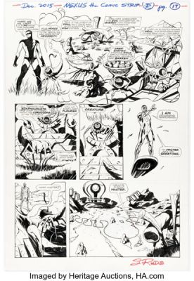 Steve Rude Nexus: The Newspaper Strips TPB #1 "The Coming of Gourmando" Story Page 21 Original Art (Dark Horse, 2021). | Heritage