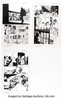 Leandro Fernandez and Scott Koblish Daredevil Annual #1 Story Page 11-13 Original Art (Marvel, 2007). (Total: 3 Original Art)