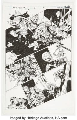 Chris Bachalo and Al Vey Non-Stop Spider-Man #3 Story Page 9 Original Art (Marvel, 2021). | Heritage