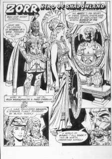 Fred Carrillo - zorr hero of shadowland 12 pg. Story p. 1 athena splash