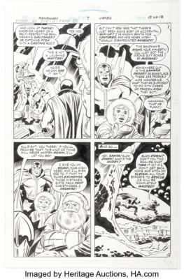 Jack Kirby and Mike Royer The Best of DC #22 Sandman Story Page 15 Original Art (DC, 1982). | Heritage