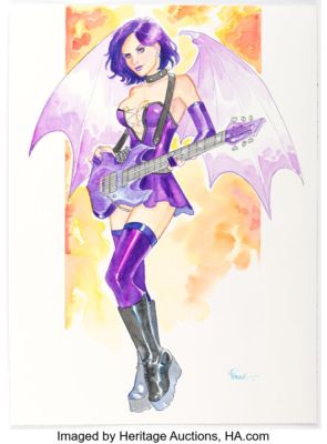 Joe Pekar - Lyra from Eternal Descent Illustration Original Art (undated). | Heritage