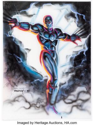 Ken Steacy - Iron Man "Honey, I’m Home!!" Chalk-Talk Illustration Original Art (1990). | Heritage
