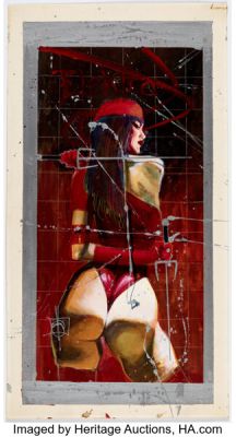 Mark Beachum - Elektra Painting Original Art (undated). | Heritage
