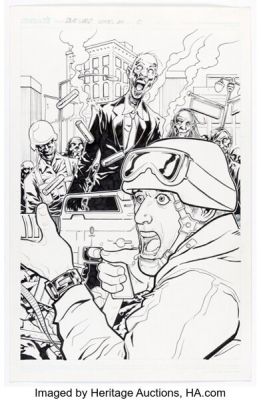 Jake Minor Voices From the Deadworld Illustration Original Art (Caliber, 2012).