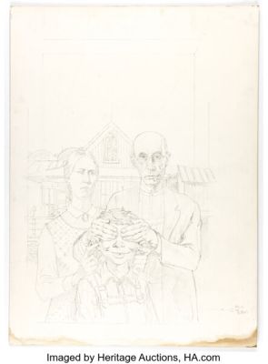 Jack Rickard MAD Super Special #44 Cover Preliminary Original Art (EC, 1983). | Heritage