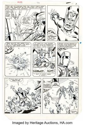 Sal Buscema and Joe Sinnott Rom #28 Story Page 9 Original Art (Marvel, 1981).