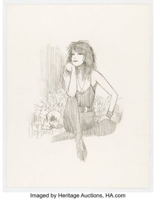 Chris Bachalo - Death Illustration Original Art (1992). | Heritage