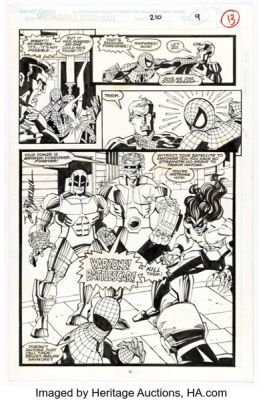 Sal Buscema The Spectacular Spider-Man #210 Story Page 9 Original Art (Marvel, 1994). | Heritage