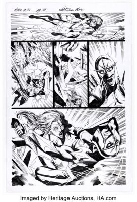 Wellinton Alves, Wellington Diaz, and Nelson Pereira Nova #10 Story Page 3 Original Art (Marvel, 2008).