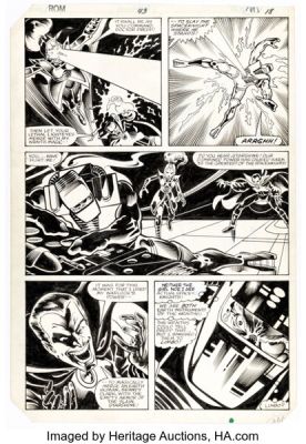 Sal Buscema, Ian Akin, and Brian Garvey Rom #43 Story Page 14 Original Art (Marvel, 1983). | Heritage