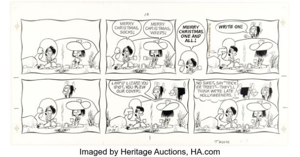 Tom Ryan Tumbleweeds Sunday Comic Strip Original Art 12-24-78 (United Feature Syndicate, 1978).