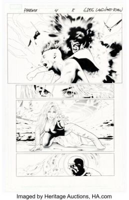 Greg Land and Matt Ryan X-Men: Phoenix Endsong #4 Story Page 8 Original Art (Marvel, 2005). | Heritage