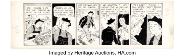 Frank King Gasoline Alley Daily Comic Strips Original Art Group of 2 (Chicago Tribune, 1946). (Total: 2 Original Art) | Heritage
