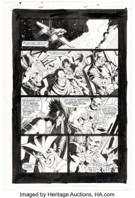 Don Kramer and Keith Champagne JSA #57 Story Page 12 Original Art (DC, 2004). (Total: 2 Items)