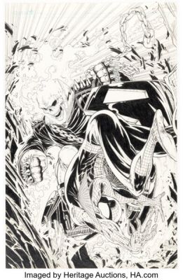 Jamie Biggs Spider-Man #7 Cover Re-Creation Illustration Original Art (2010) | Heritage