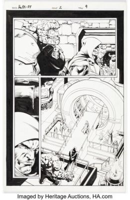 Scot Eaton and Don Hillsman II Fantastic Four: House of M #2 Story Page 9 Original Art (Marvel, 2005).