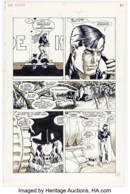 Howard Chaykin American Flagg #17 Story Page 21 Original Art (First, 1985). | Heritage